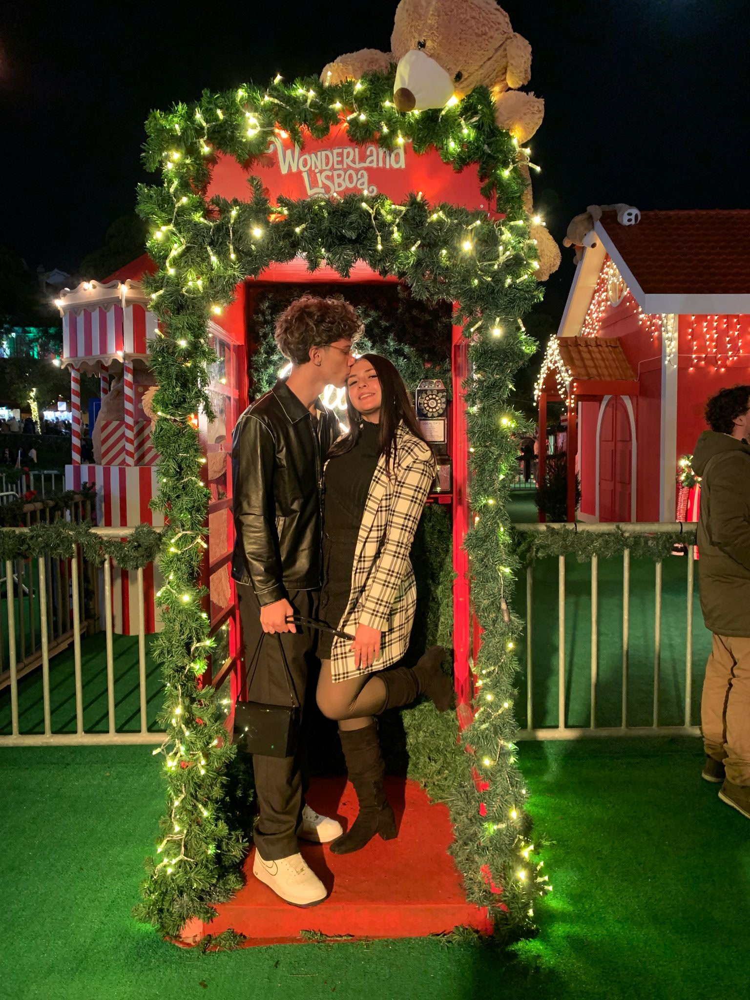 Gabii e Gabriel num lugar bonito no Natal